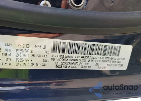 2015 Jeep Compass Sport z USA, uszkodzony, nr VIN 1C4NJCBAXFD273216